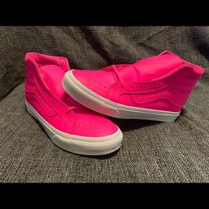 Vans Slim Sk8 Hi Neon Leather